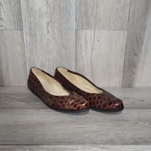Salvatore Ferragamo Brown Flats